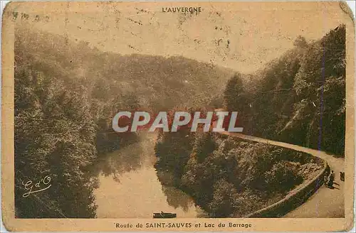 Cartes postales Route de Saint Sauves et Lac du Barrage l'Auvergne