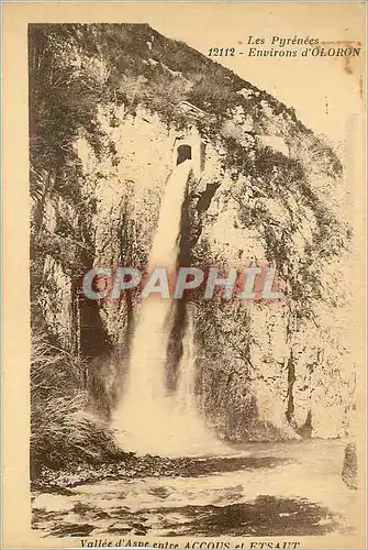 Cartes postales Environs d'Oloron les Pyrenees Vallee d'Asne entre Accous et Etsaut