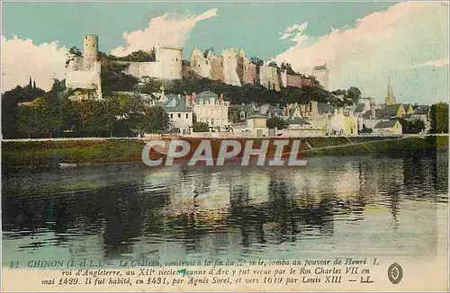 Cartes postales Chinon (I et L) le Chateau