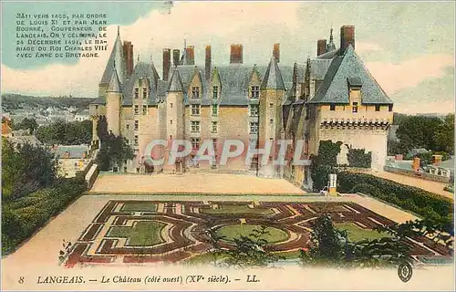 Cartes postales Langeais le Chateau (Cote Ouest) XVe siecle