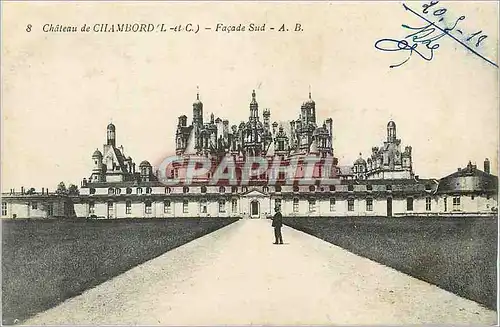 Ansichtskarte AK Chateau de Chambord (L et C) Facade Sud