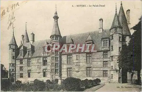 Cartes postales Nevers le Palais Ducal Cachet Militaria