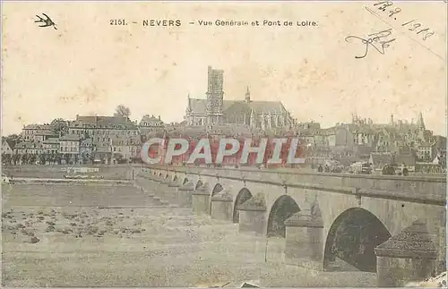 Ansichtskarte AK Nevers vue Generale et Pont de Loire