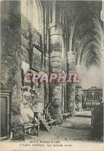 Ansichtskarte AK Mont Notre Dame l'Eglise Basilique Nef Laterale Nord