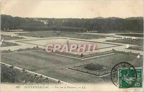 Ansichtskarte AK Fontainebleau vue sur le Parterre