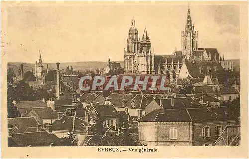 Cartes postales Evreux vue Generale