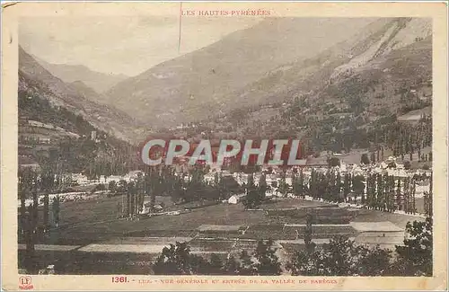 Ansichtskarte AK Luz Les Hautes Pyrenees Vue Generale et Entree de la Vallee de Bareges