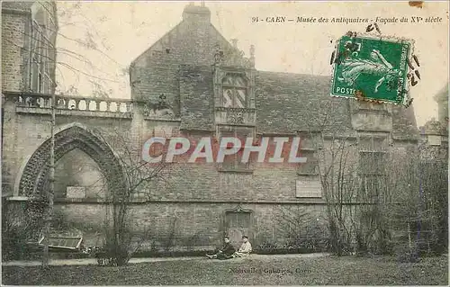 Cartes postales Caen Musee des Antiquaires Facade du XVe Siecle