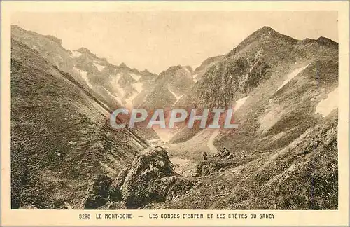 Cartes postales Le Mont Dore Les Gorges d'Enfer et les Cretes du Sancy
