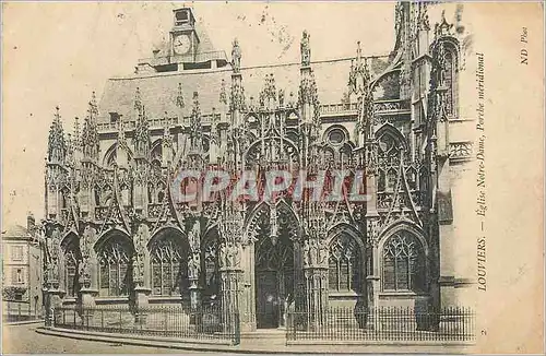 Ansichtskarte AK Louviers Eglise Notre Dame Porche Meridional