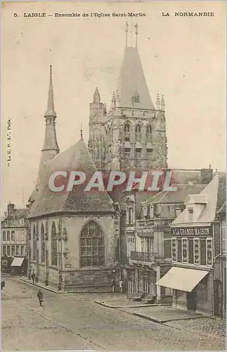 Cartes postales Laigle La Normandie Ensemble de l'Eglise Saint Martin A la Grande Maison