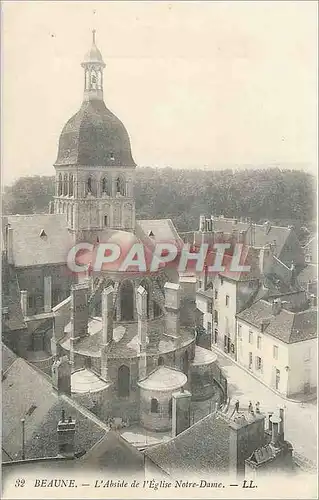 Cartes postales Beaune L'Abside de l'Eglise Notre Dame