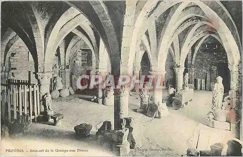 Cartes postales Provins Sous sol de la Grange aux Dimes
