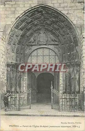 Cartes postales Provins Portrait de l'Eglise Sainte Croix (Monument Historique XIIe S)