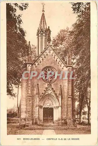 Cartes postales Bains les Bains Chapelle N D de la Brosse