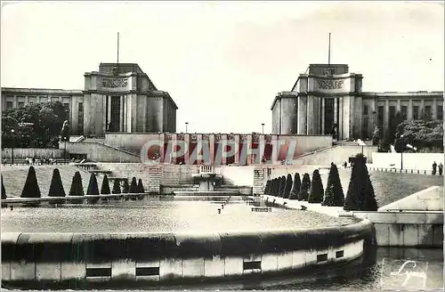 Cartes postales moderne Paris Le Palais de Chaillot depuis les Bassins