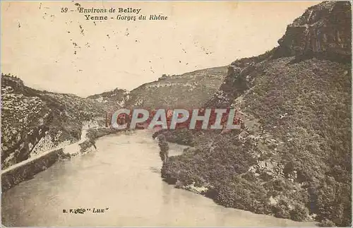 Ansichtskarte AK Environs de Belley Venne Gorges du Rhone