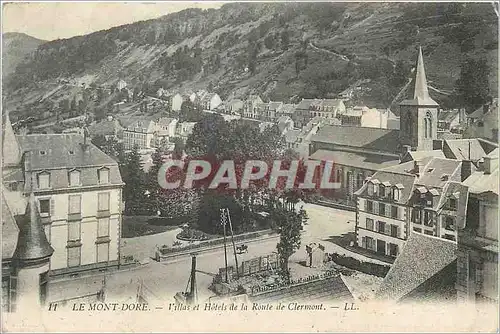 Cartes postales Le Mont Dore Villas et Hotels de la Route de Clermont