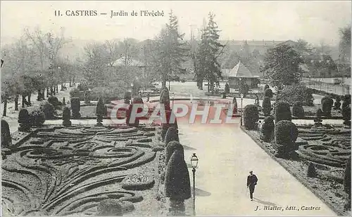 Ansichtskarte AK Castres Jardin de L'Eveche