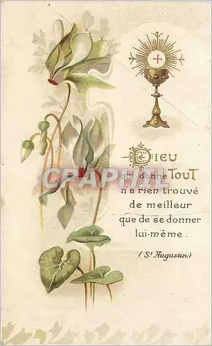 Cartes postales Dieu qui donne Tout n'a rien trouve de meilleur que de se donner Lui Meme