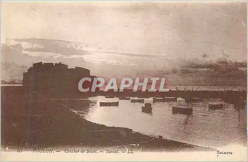 Cartes postales Toulon Coucher de Soleil