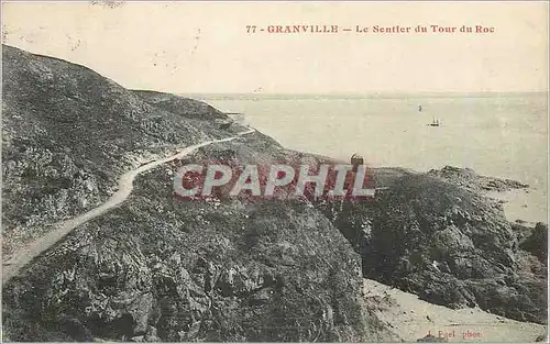 Cartes postales Granville Le Sentier du Tour du Roc