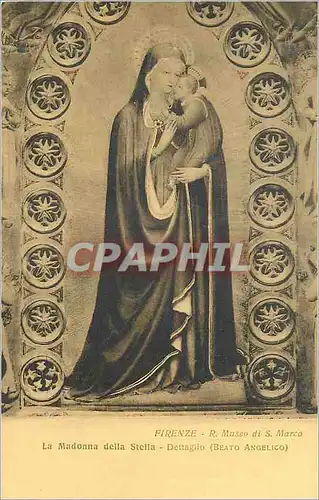 Cartes postales Firenze R Museo di S Marco La Madonna della Stella Dettaglio (Beato Angelico)