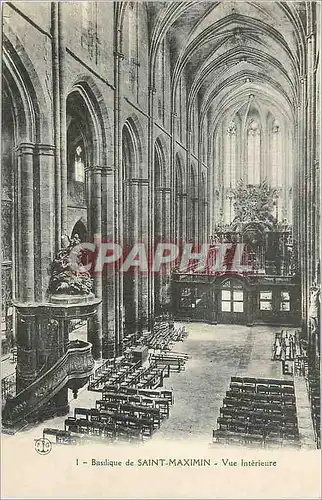 Cartes postales Basilique de Saint Maximin Vue Interieure
