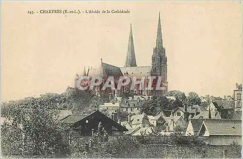 Ansichtskarte AK Chartres (E et L) L'Abside de la Cathedrale
