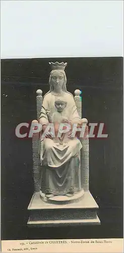 Cartes postales Cathedrale de Chartres Notre Dame de Sous Terre