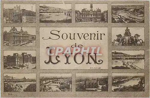 Cartes postales Souvenir de Lyon