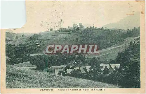 Cartes postales Faverges Village Villaret et l'Eglise de Seythonex