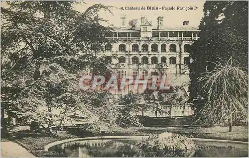 Cartes postales Chateau de Blois Facade Francois 1er