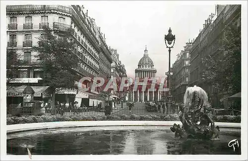 Moderne Karte Paris et ses Merveilles Pentheon et rue Soufflot