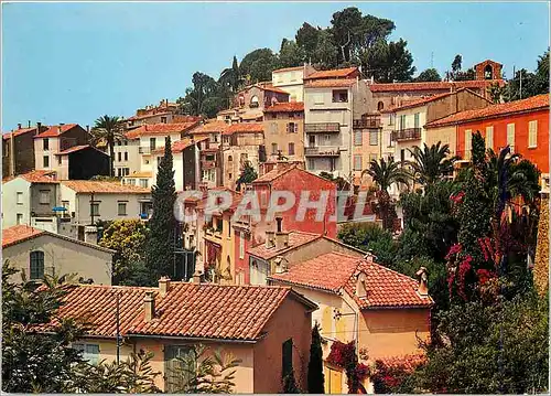 Moderne Karte Bormes les Mimosas (Var) cote d'Azur France Vue Generale sur la Station