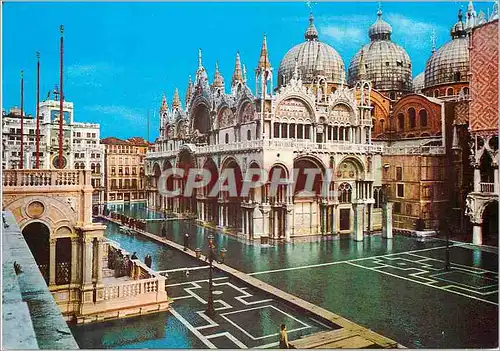 Cartes postales moderne Venezia Place Saint Marc (Haute Eaux)