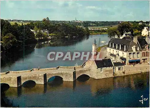 Cartes postales moderne Auray (Morbihan) La Bretagne en Couleurs Le Pont Saint Goustan et le Fond de la Riviere
