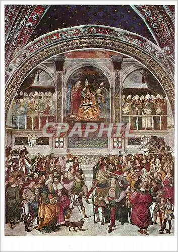 Cartes postales moderne Pinturiccho Couronnement de Pie III