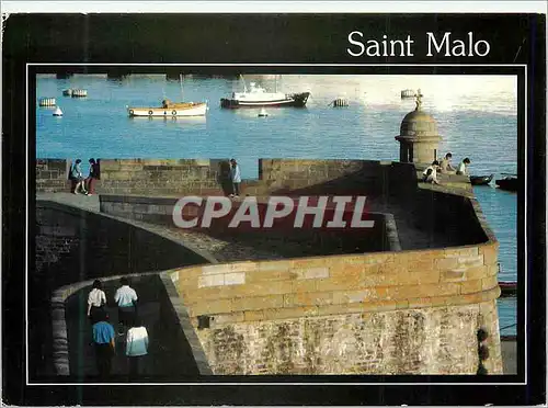 Cartes postales moderne Saint Malo Reflets de Bretagne Promenade sur Bastion Saint Philippe