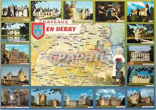 Cartes postales moderne Chateau en Berry Quelques uns des tres Nombreux Chateaux du Berry Meillant Jacques C�ur