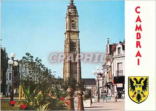 Cartes postales moderne Cambrai Le Beffroi Saint Martin