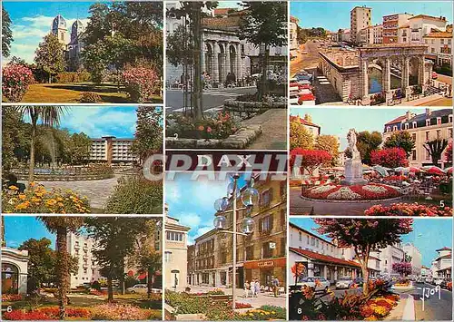 Moderne Karte Dax (Landes) Couleurs et Lumieres de France