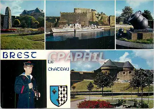 Cartes postales moderne Brest (Finistere) La Bretagne en Couleurs Son Chateau construit aux XIIe et XVIIe Siecles