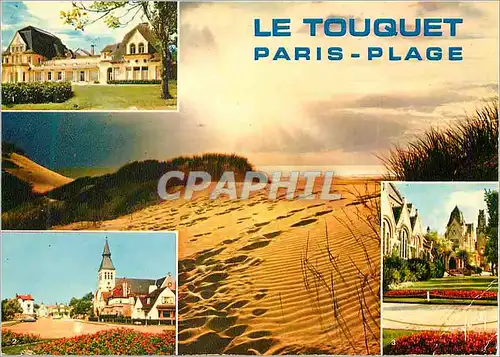 Cartes postales moderne Le Touquet Paris Plage Couleurs et Lumieres de France Casino de la Foret Eglise Jeanne d'Arc L'H