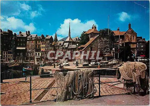 Moderne Karte Honfleur (Calvados) La Cote Fleurie La Lieutenance