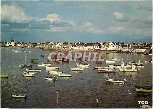 Moderne Karte Au Pays Bigouden Face au port de Guilvinec Le Port de Lechiagat La Bretagne Pittoresque