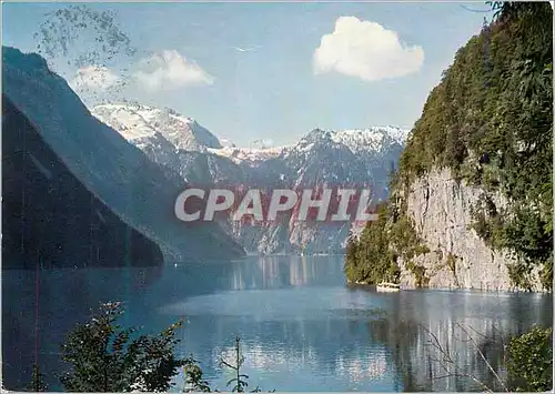 Cartes postales moderne Konigssee vom Malerwinkel mit Steinernen Meer