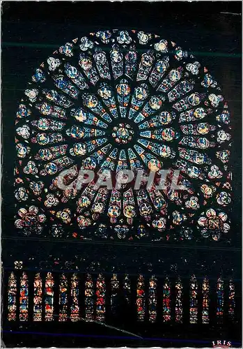 Cartes postales moderne Paris Notre Dame Grande Rosace Nord