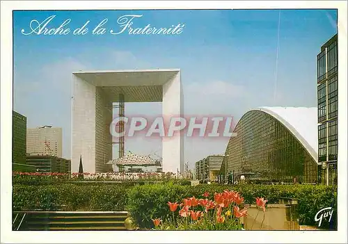 Moderne Karte Paris La Defense Arche de la Fraternite CNIT