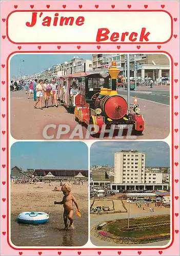 Cartes postales moderne Berck Plage (P de C) L'Esplanade Parmentier La Plage Train